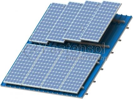 sistema de montagem solar de telhado de zinco