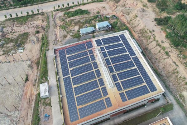  5MW telhado de metal Pés em L solução na china